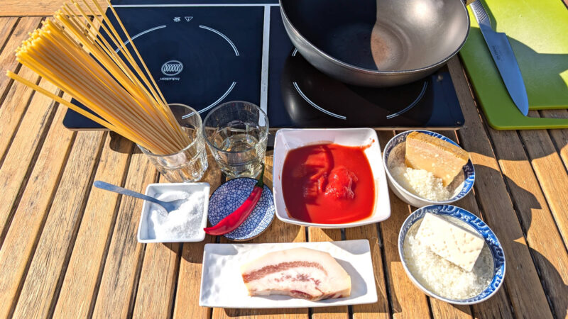 Pasta A La Amatriciana La Ragazza Col Mattarello